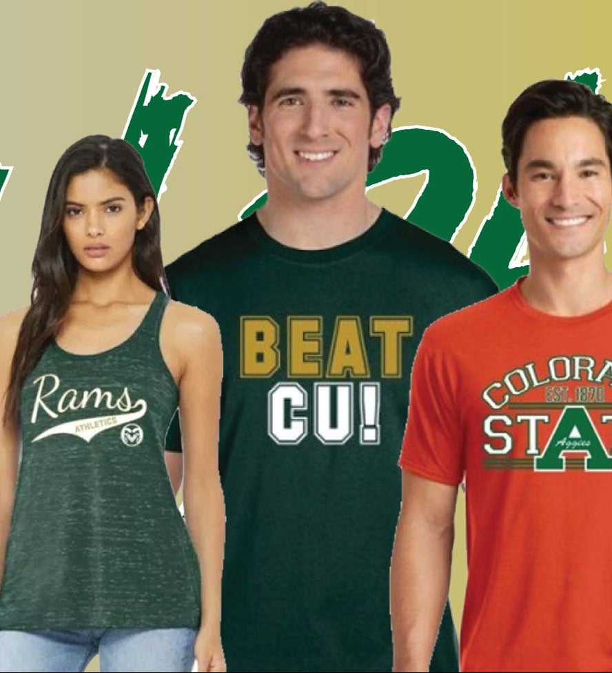 : Tee Luv Men's Colorado State Rams T-Shirt - CSU College Logo  Shirt (Graphite Heather) (S) : Sports & Outdoors